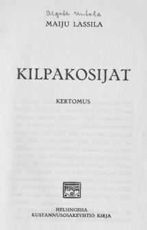 Kilpakosijat (1913)